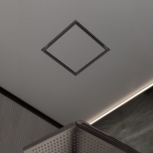 Диффузор под покраску скрытого монтажа SECRET SOFT FRAME D200мм